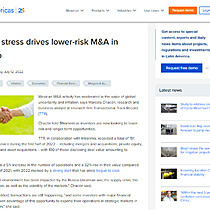 Global stress drives lower-risk M&A in Mexico